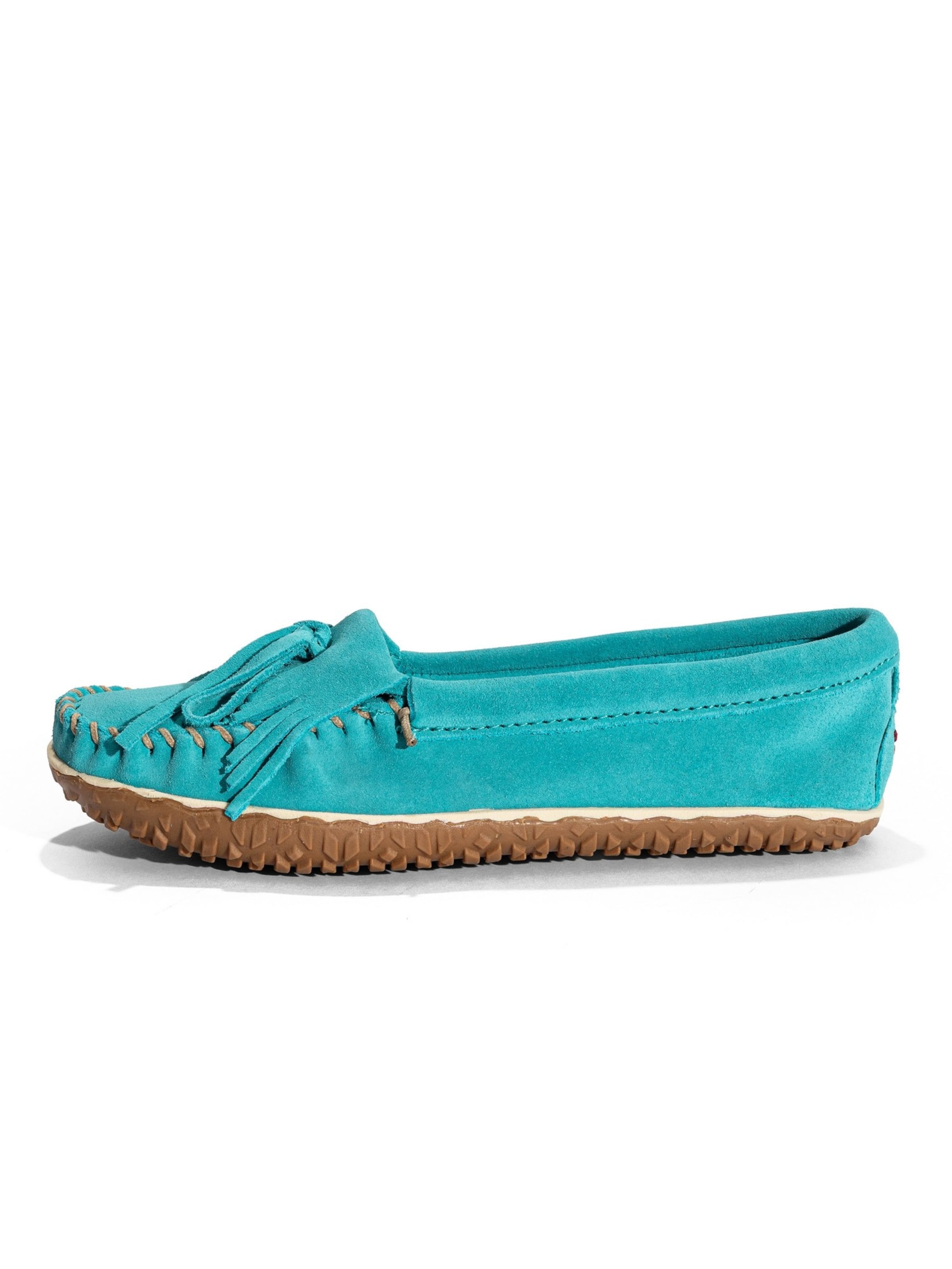 Minnetonka Mokassin 'W Kilty Tread' i blå: forside
