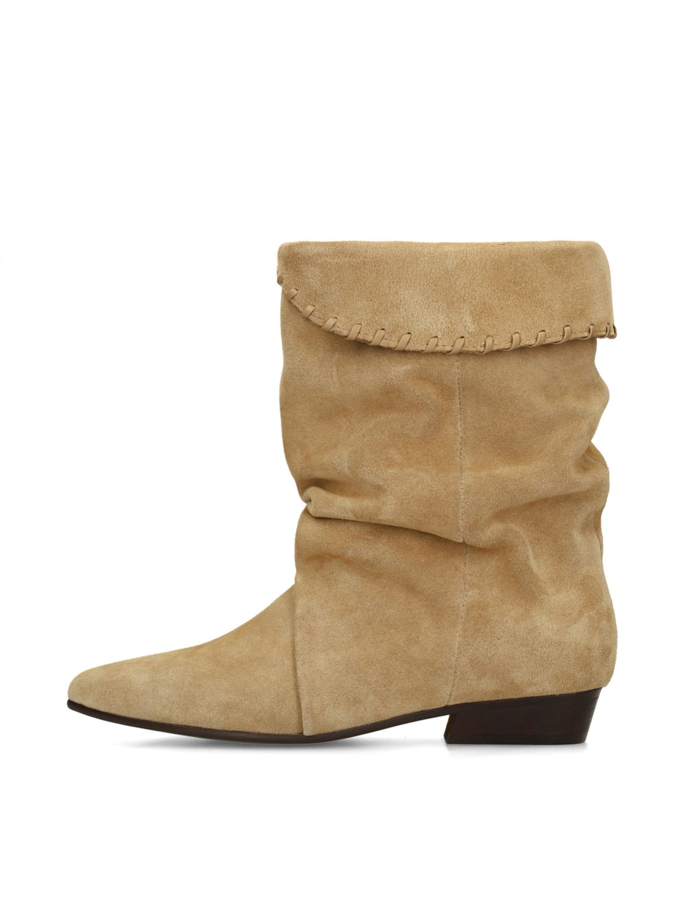 MANFIELD Stiefelette in Beige