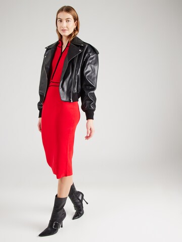 Karl Lagerfeld Gebreide jurk in Rood