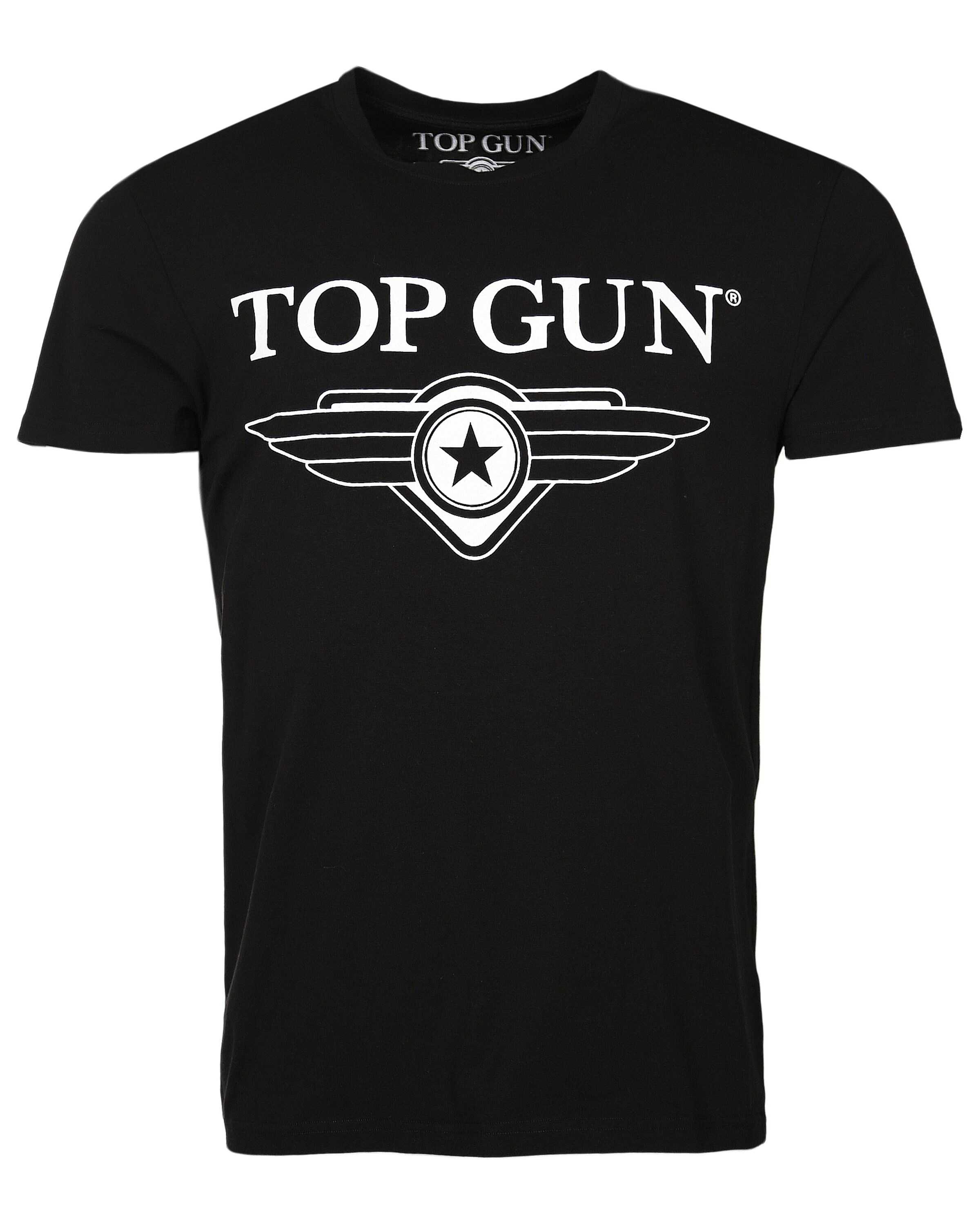 TOP GUN Shirt in Black: front