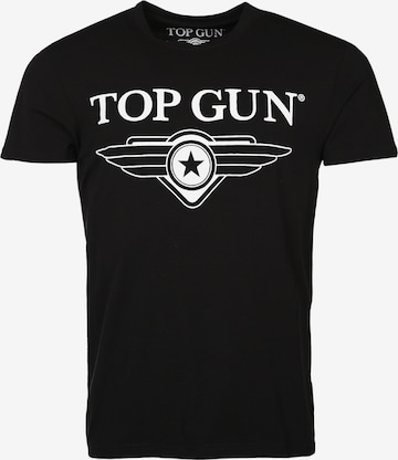 TOP GUN Shirt in Zwart: voorkant