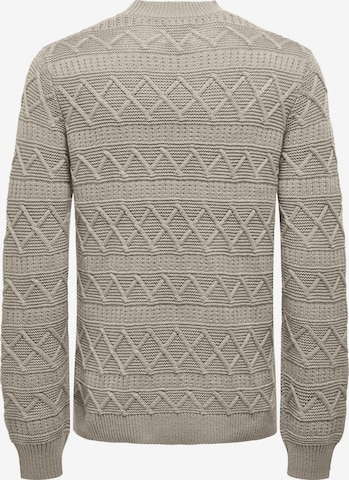 Only & Sons Sweater 'WADE' in Grey