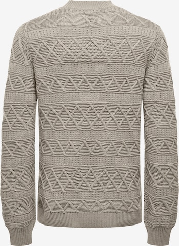 Only & Sons - Pullover 'WADE' em cinzento