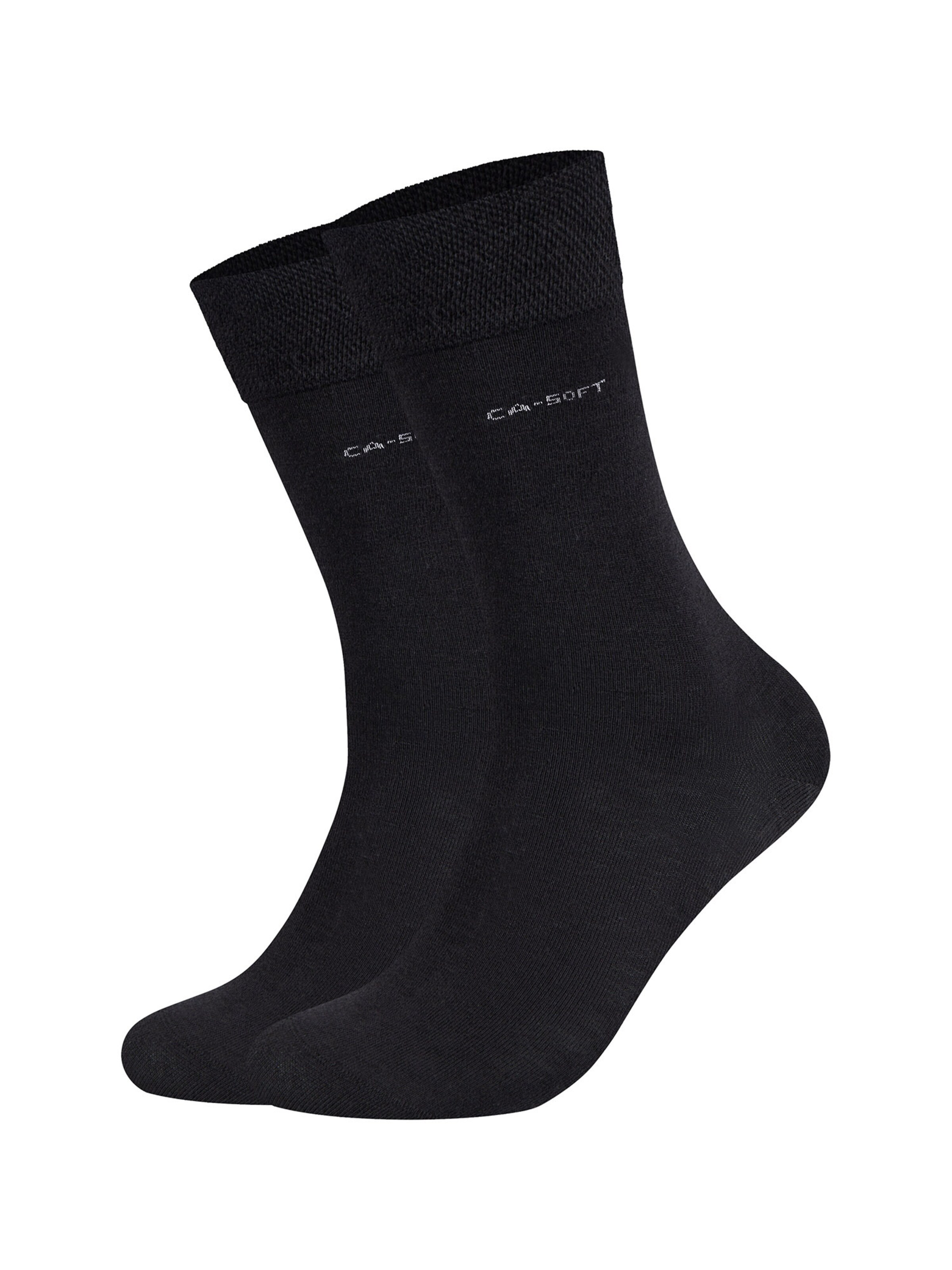 camano Socks in Black: front
