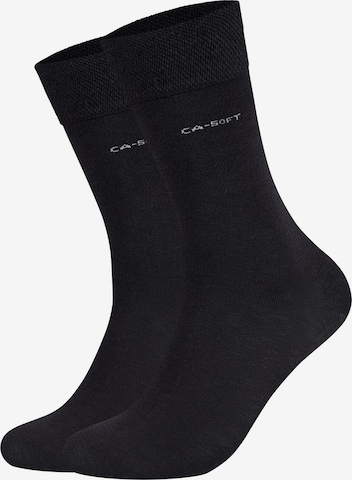 camano Socks in Black: front