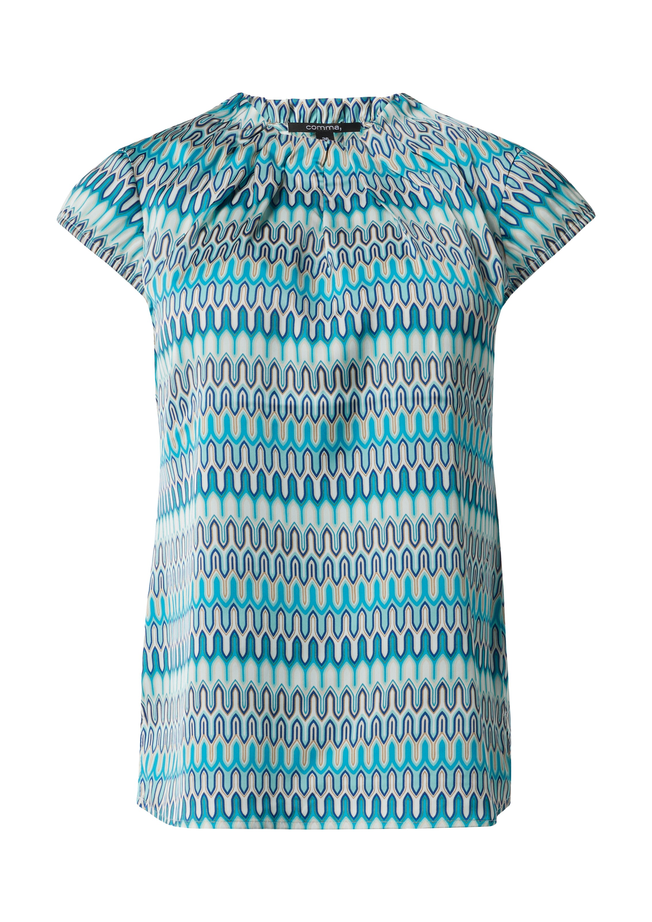 Chemisier COMMA en bleu : devant