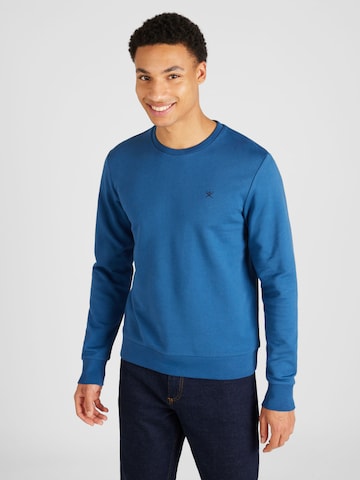 Hackett London Sweatshirt 'CLASSIC' in Blauw: voorkant