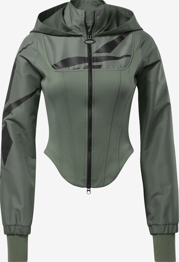 Reebok Classics Sportjas 'RBK CARDI CORSET HOODIE' in de kleur Groen, Productweergave