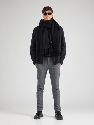 JJ Rebel Slimfit Παντελόνι τσίνο 'JREBMICHAEL' σε γκρι