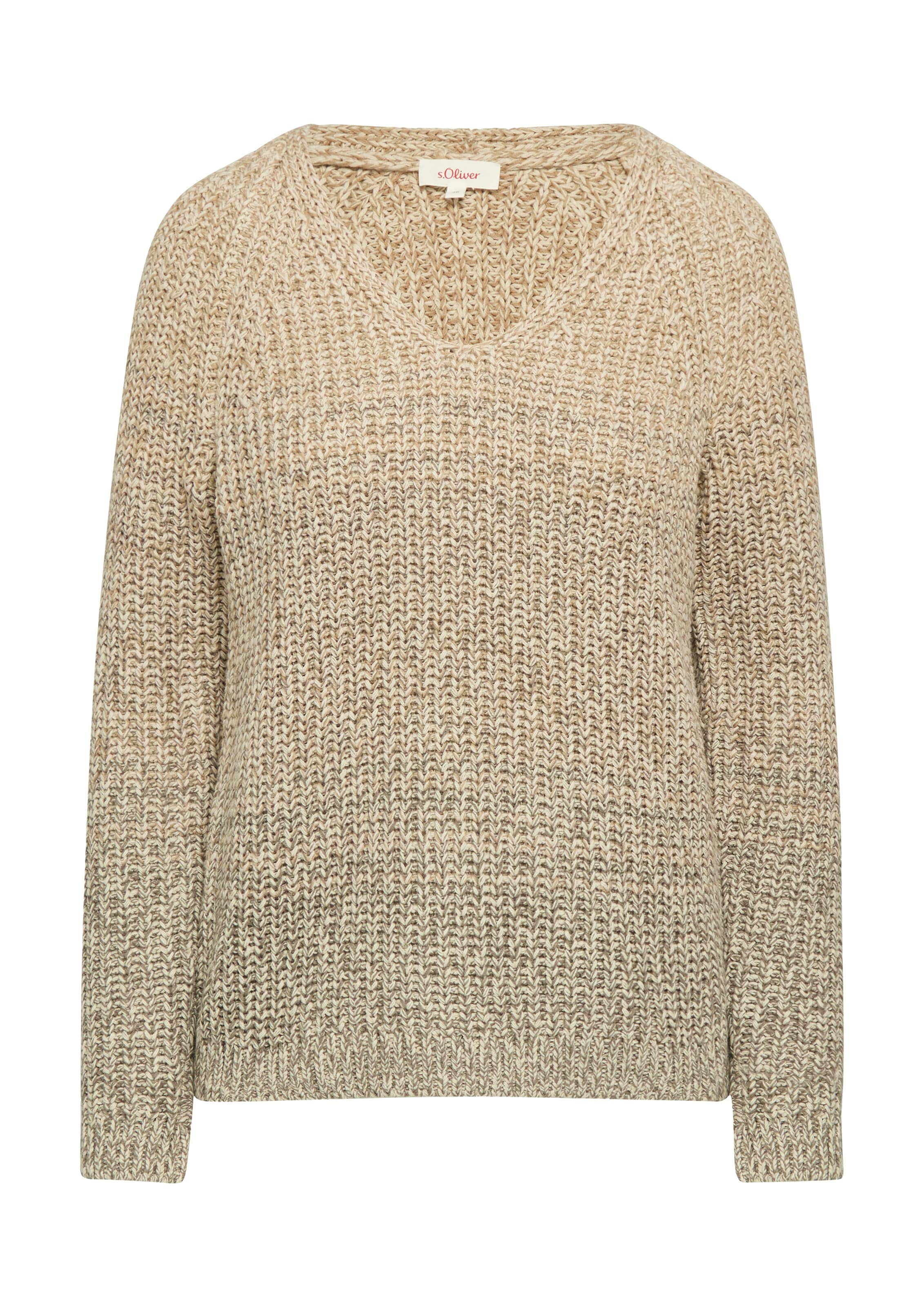 s.Oliver Pullover in Beige: Vorderseite