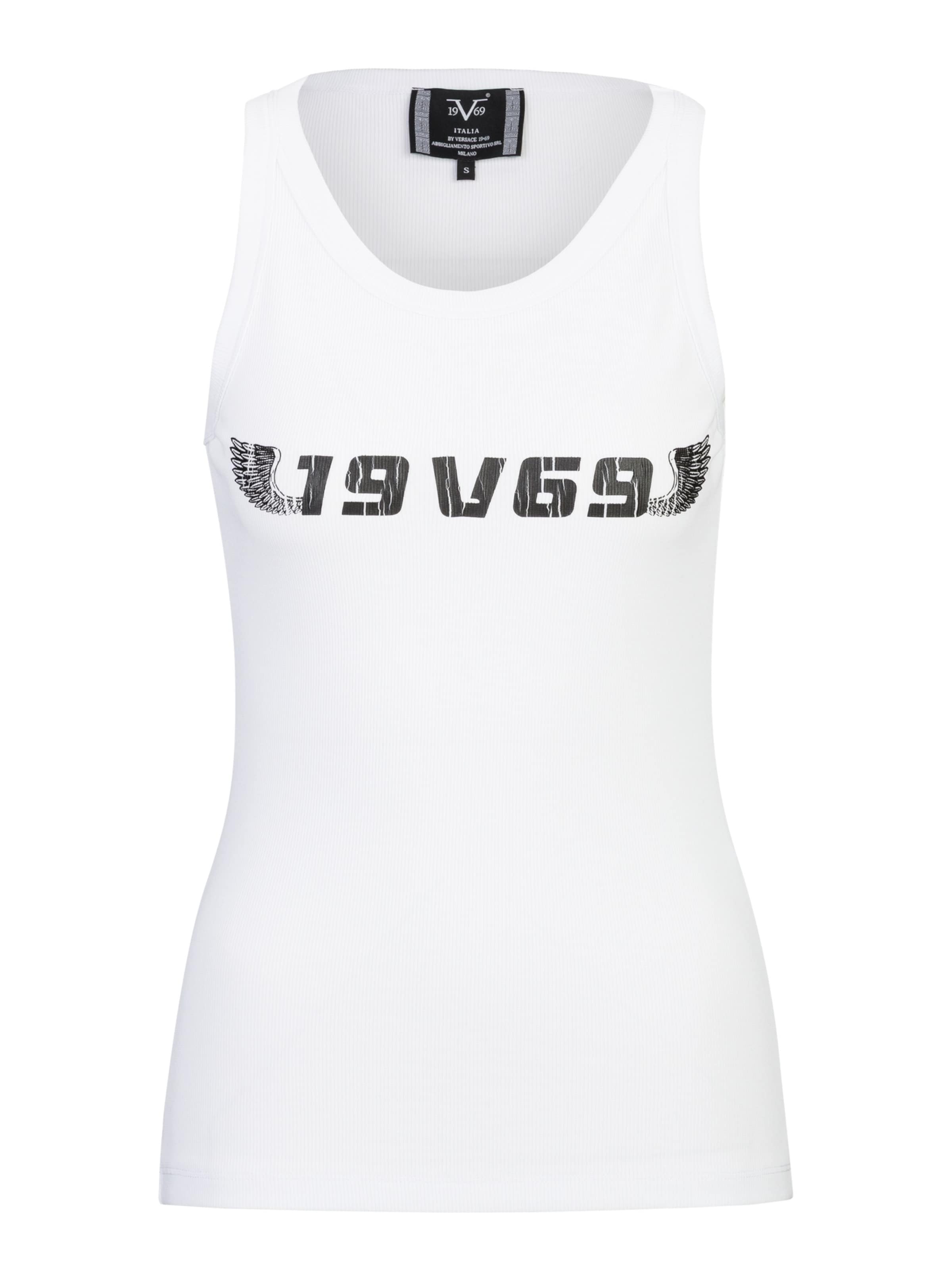 19V69 ITALIA Top 'Benicia Racing' in White: front