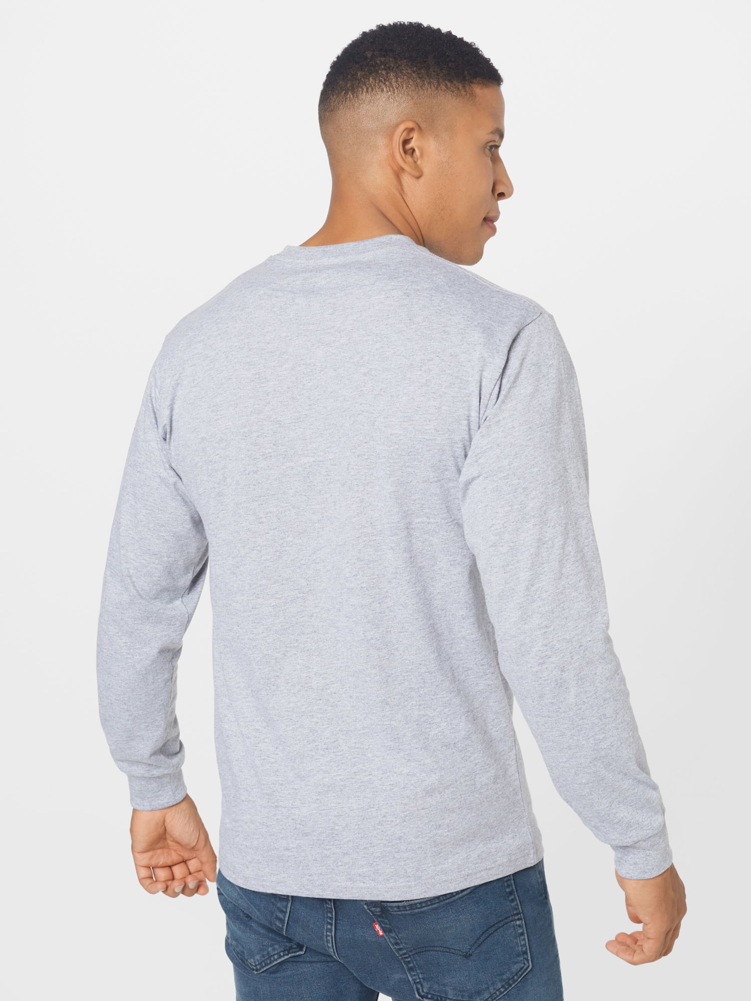 Männer Shirts VANS Shirt 'MN LEFT CHEST LS' in Graumeliert - BR85802 Männer Shirts VANS Shirt 'MN LEFT CHEST LS' in Graumeliert - BR85802