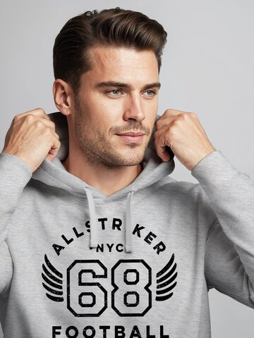 Neverless Sweatshirt 'Football NYC' in Grey