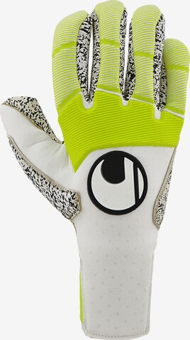 UHLSPORT Athletic Gloves in White: front