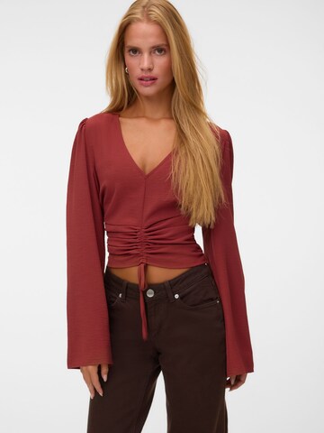 VERO MODA Top 'LISBETH' in Rood: voorkant