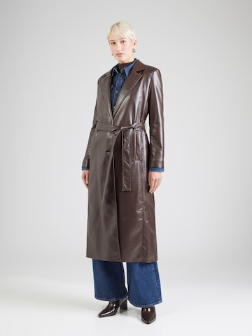 GUESS Between-Seasons Coat 'GEA' in Brown: front