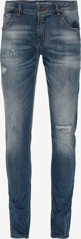 CIPO & BAXX Slimfit Jeans 'CD475' in Blauw: voorkant