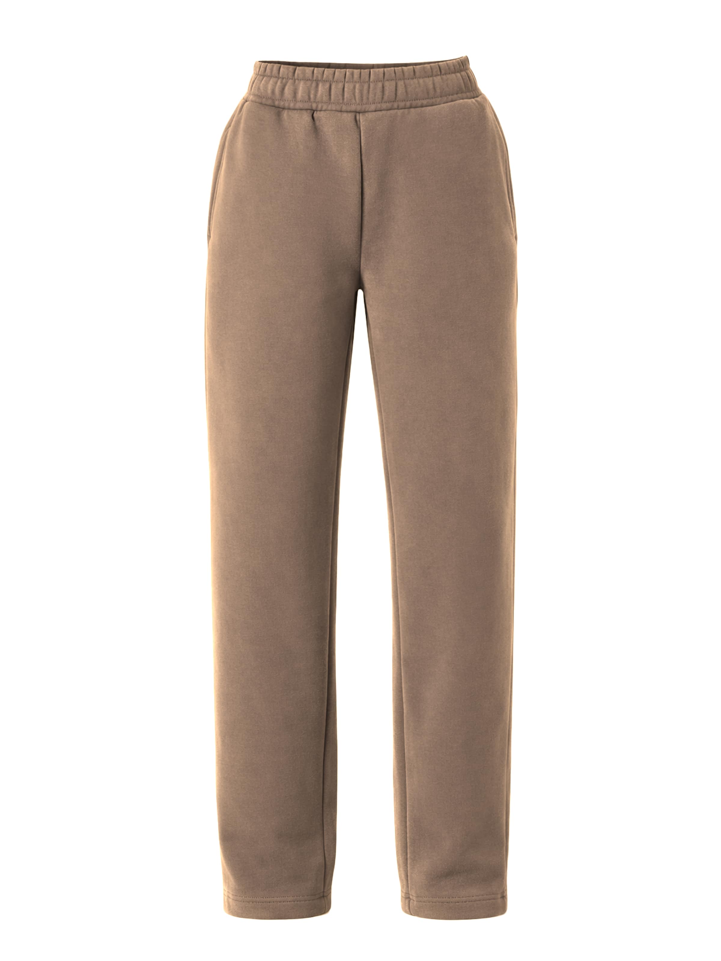 Organication Pants in Brown: front
