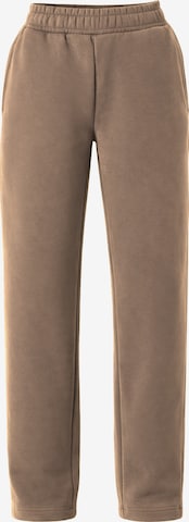 Organication Pants in Brown: front