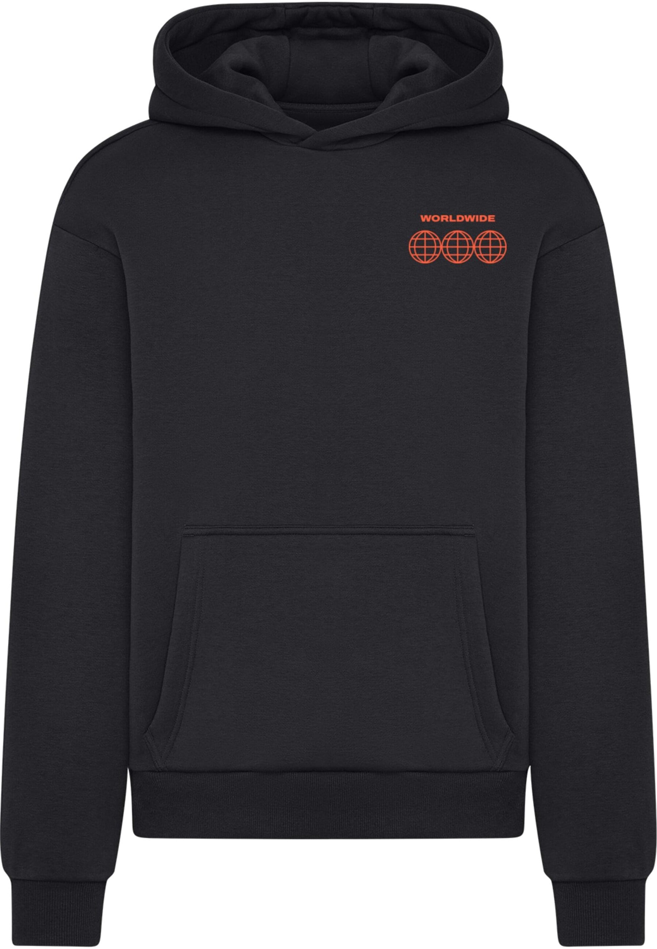 Felpa 'Faith And Trust' di Mister Tee in nero: frontale