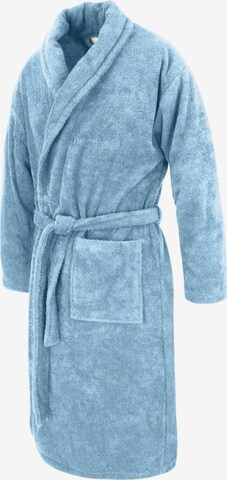 normani Long Bathrobe in Blue