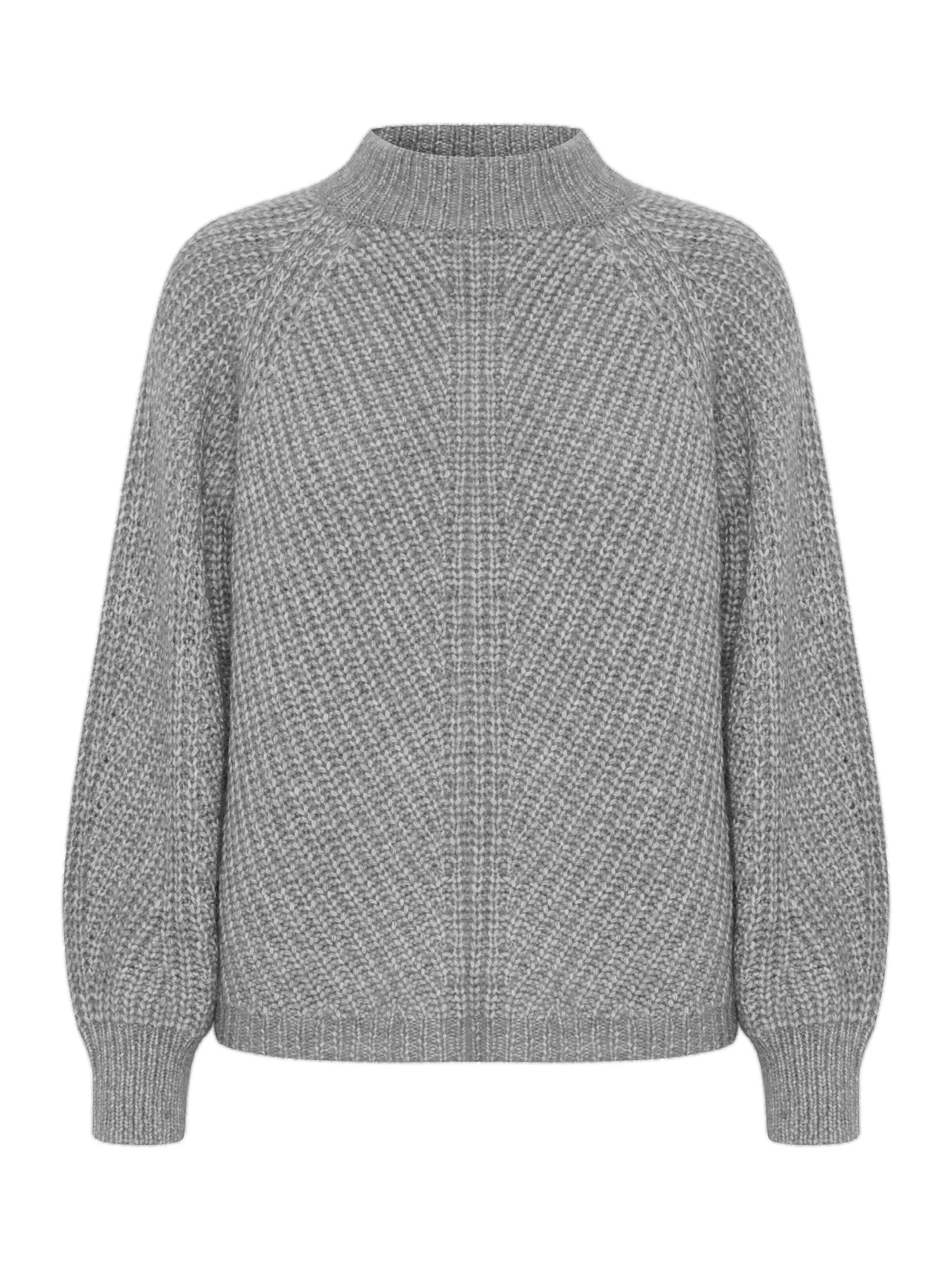 b.young Pullover 'OKSANA' in Grau: Vorderseite