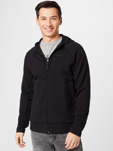 Hackett London Zip-Up Hoodie in Black: front