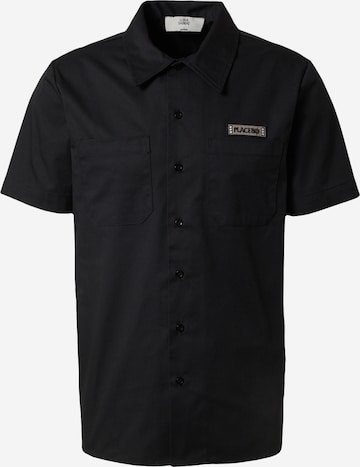 Luka Sabbat for ABOUT YOU Button Up Shirt 'Peer' in Black: front