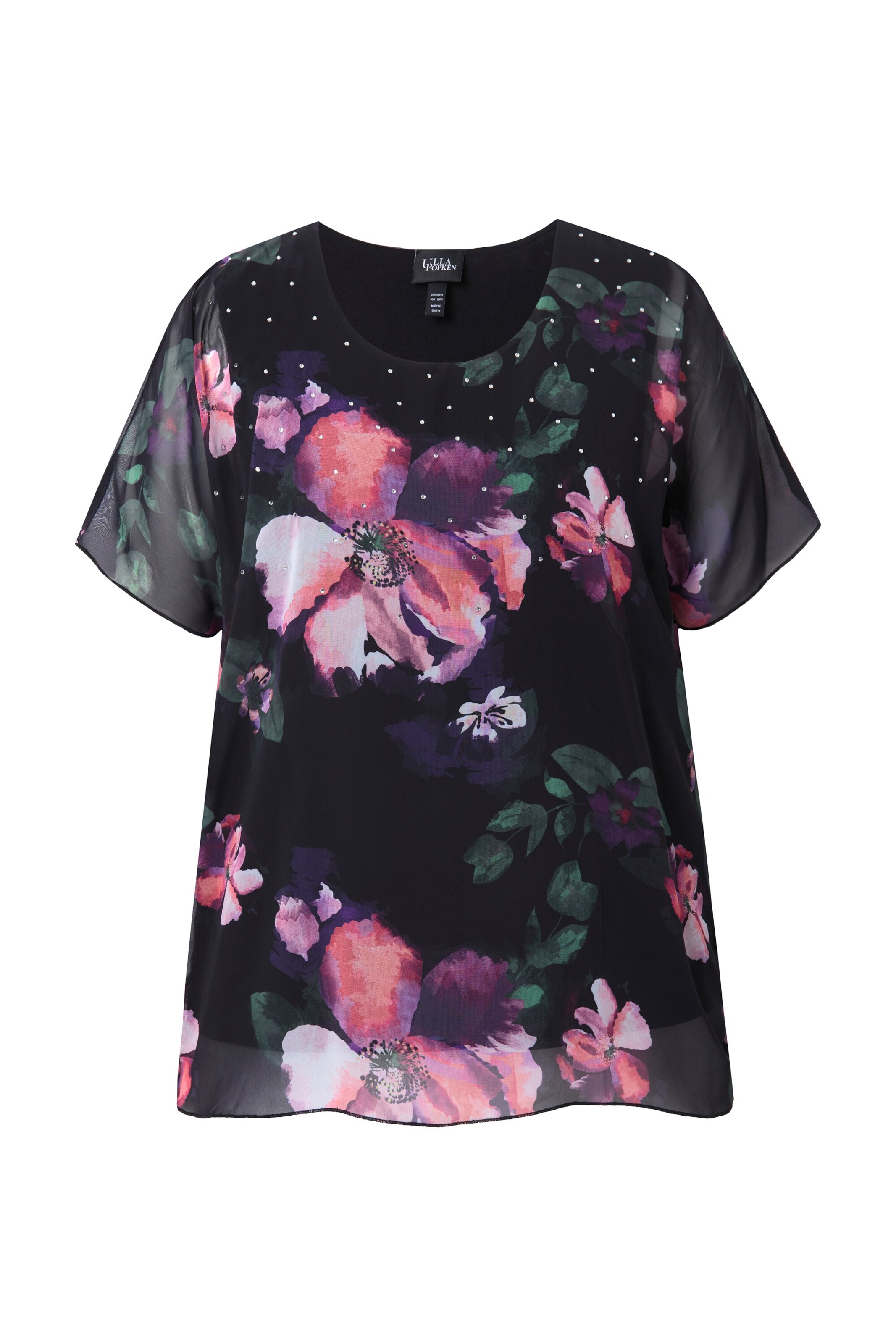 Ulla Popken Blouse in Black: front