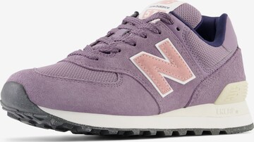 Baskets basses '574' new balance en violet : devant