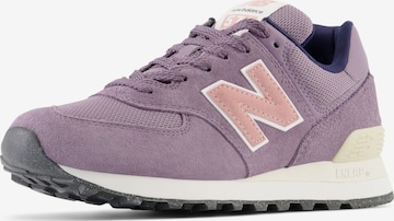 Baskets basses '574' new balance en violet : devant