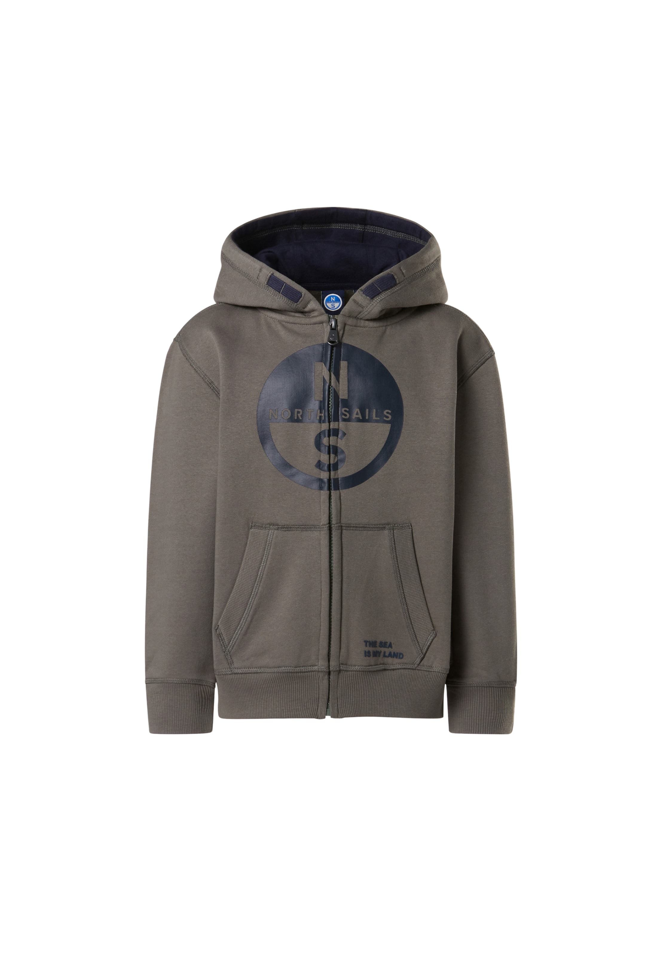 North Sails Sweatjacke in Grau: Vorderseite