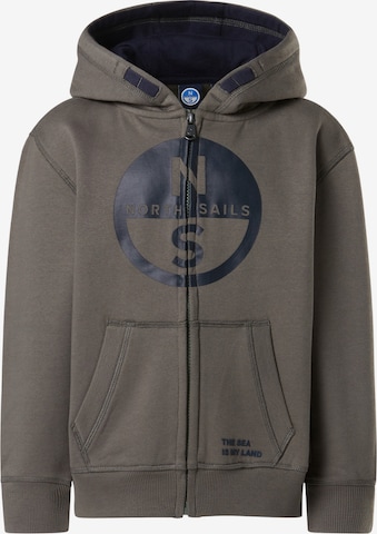 North Sails Sweatjacke in Grau: Vorderseite