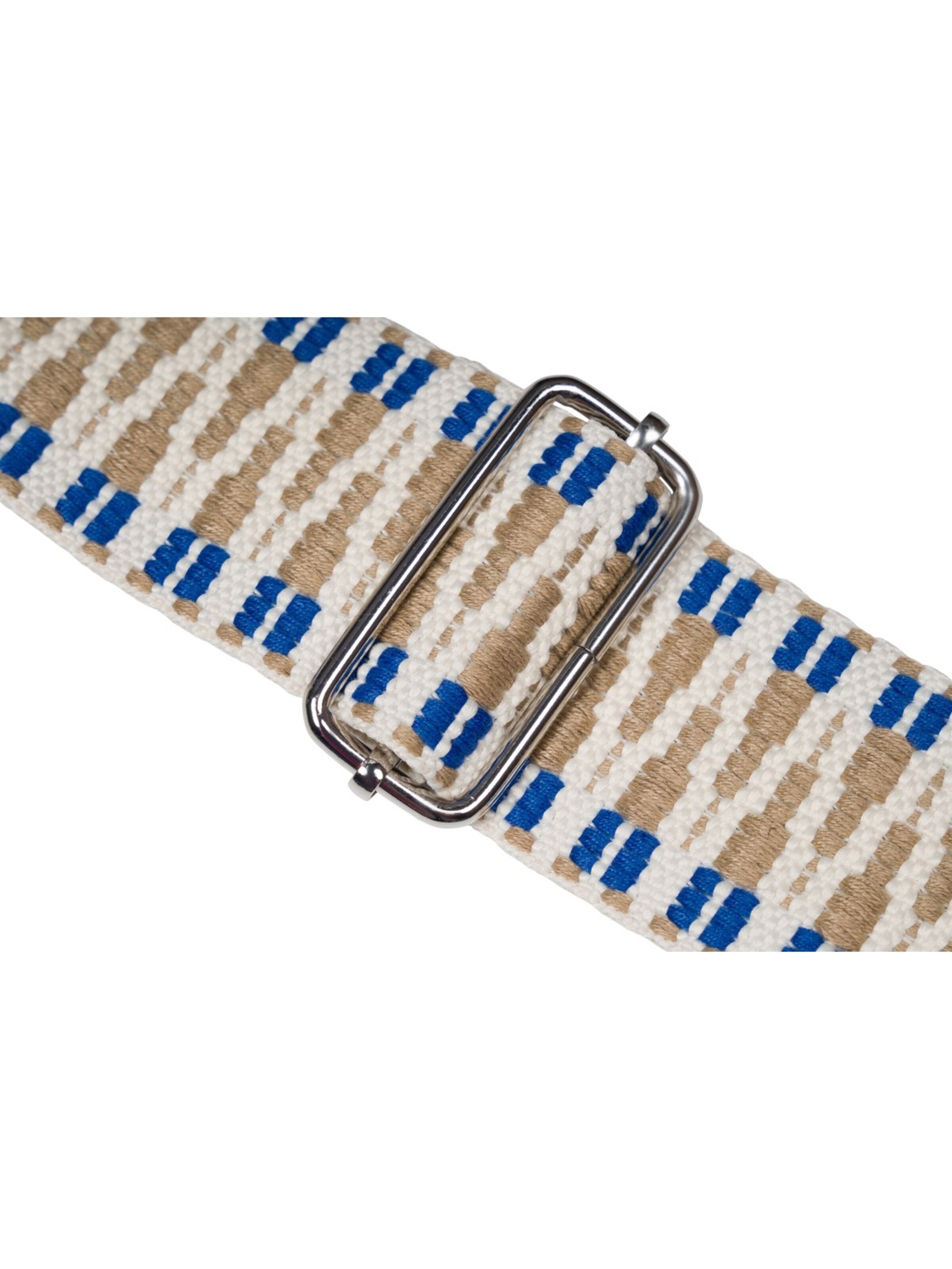 styleBREAKER Taschenzubehör 'Breiter Wechsel Taschengurt Zick-Zack mit Börse'‌‌‌‌‌‌‌‌ in Blau