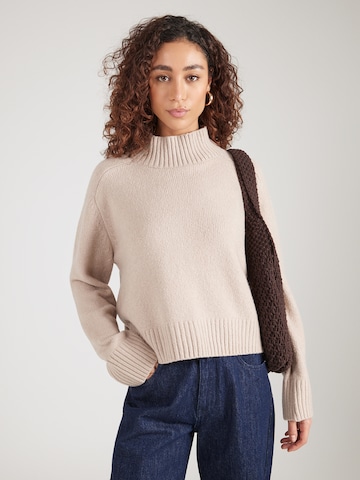 Abercrombie & Fitch Sveter - Hnedá: predná strana