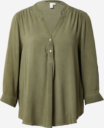 QS Blouse in Green: front