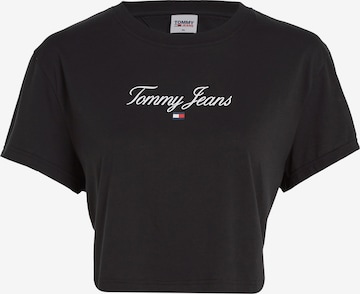 Tommy Jeans Curve T-Shirt 'Essential' in Schwarz: predná strana