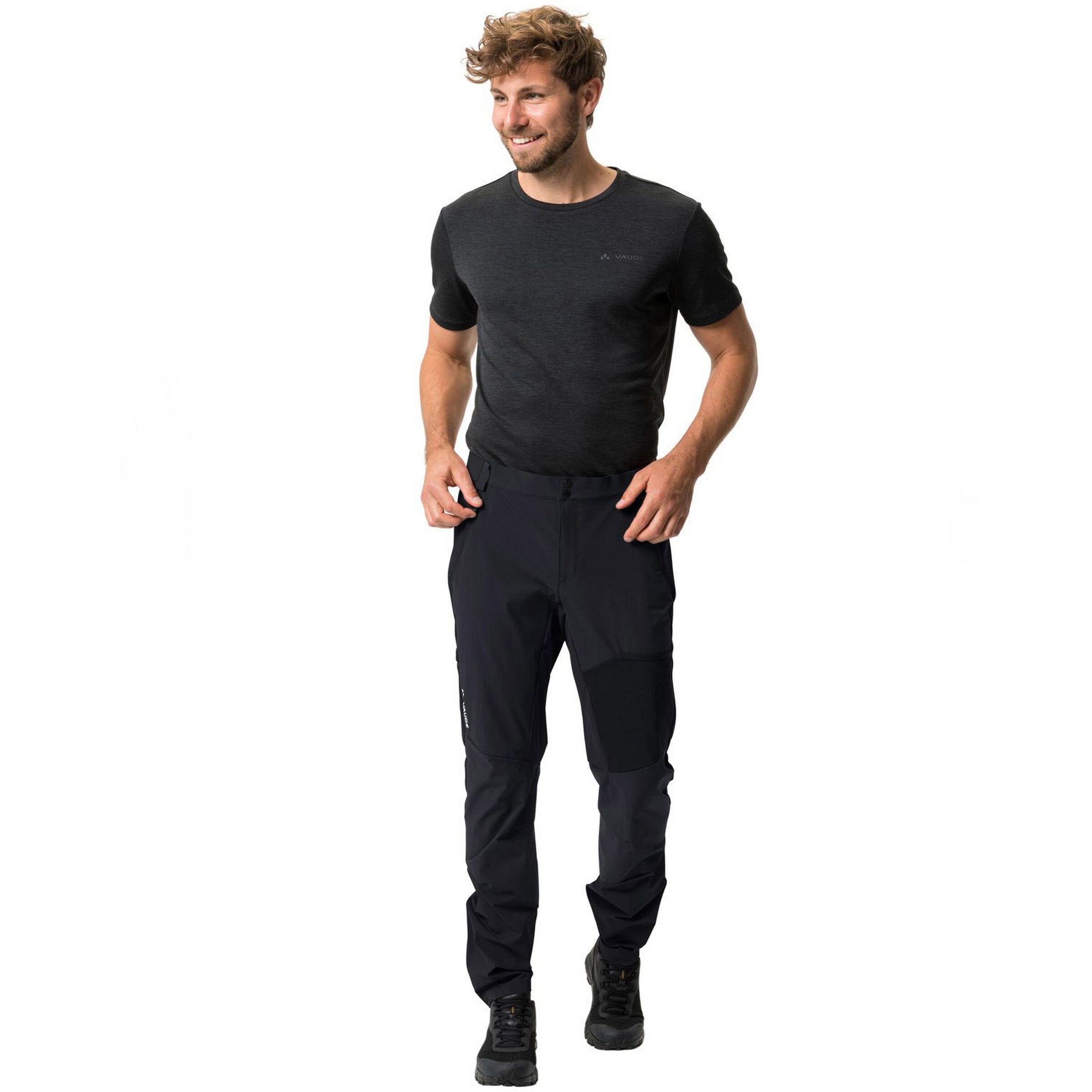 VAUDE Tapered Outdoor trousers 'Scopi III' in Black