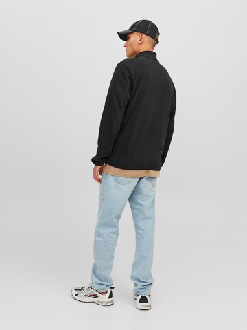 JACK & JONES Fleece jacket 'FLAME' in Black