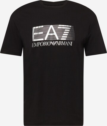 Tricou de la EA7 Emporio Armani pe negru: față