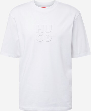 balts HUGO T-Krekls 'Dleek': no priekšpuses