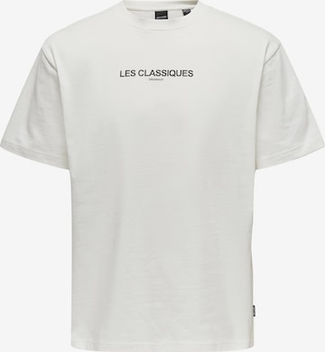 Only & Sons T-shirt i vit: framsida