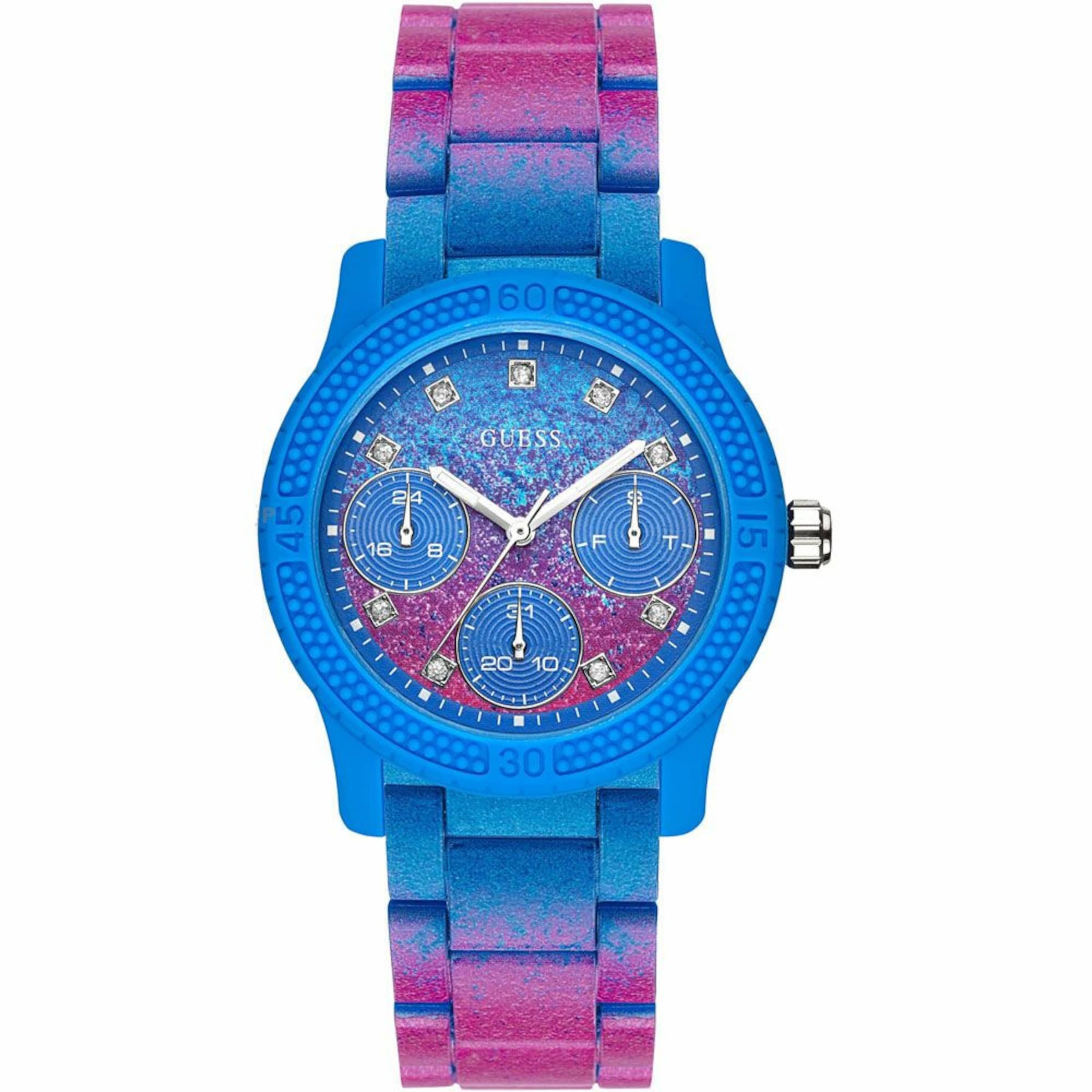 GUESS Analog watch in Blue: front