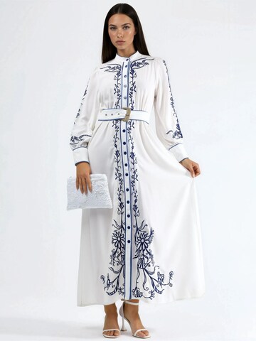 Abito 'Midi' di MSN Collection in bianco: frontale