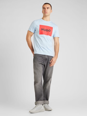 T-Shirt 'Dulive222' HUGO Red en bleu