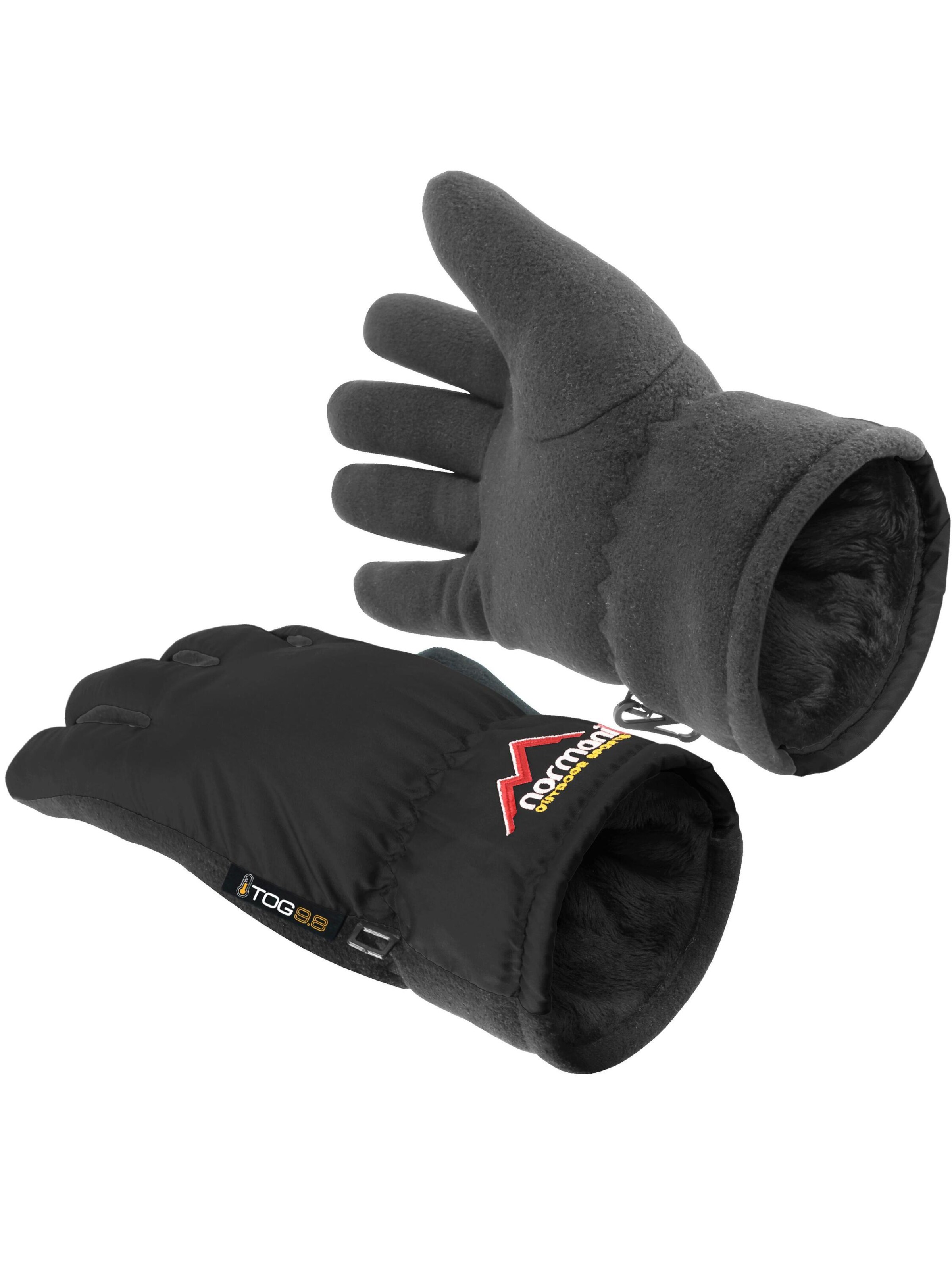 normani Sporthandschoenen 'Lupus' in Zwart