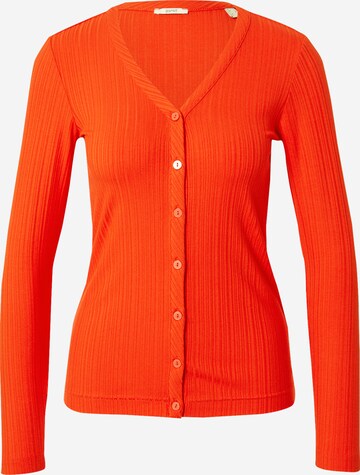 ESPRIT Gebreid vest in Rood: voorkant