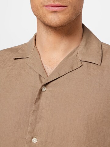 DRYKORN Regular fit Button Up Shirt 'BIJAN' in Brown