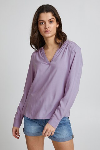 ICHI Blouse 'MAIN' in Purple: front