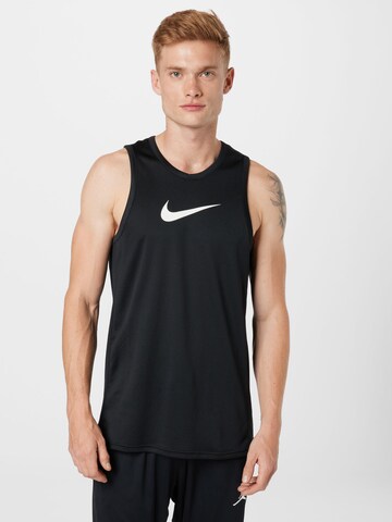 T-Shirt fonctionnel NIKE en noir : devant